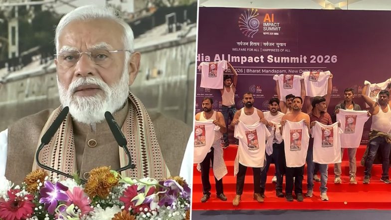 ‘Country Knows Congress Already Naked’: PM Narendra Modi Slams ‘Shirtless’ Protest at AI Impact Summit As ‘Dirty’ Politics (Watch Video)