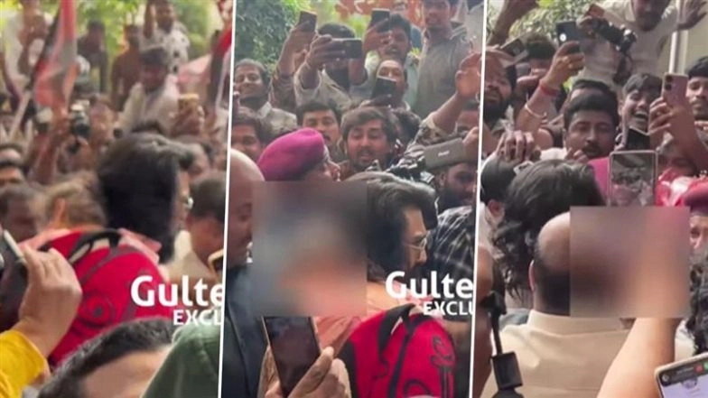 Ram Charan, Daughter Klin Kaara Mobbed by Fans Outside Hyderabad Hospital As They Arrive To Meet His Newborn Twins (Watch Video)