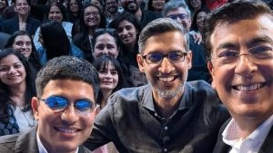 technology-Sundar Pichai Meets Shubman Gill During Google India Visit, Photo Goes Viral