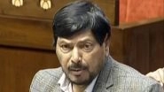 &lsquo;Bharat-US Ka Itna Accha Ho Gaya Deal, Toh Kharge Sahab Aap Ko Kyun Ho Raha Hai Feel&rsquo;: Ramdas Athawale Backs Budget 2026 in Rajya Sabha, Takes Swipe at Mallikarjun Kharge (Watch Video)