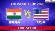 India vs USA Live Score Updates, T20 World Cup 2026 Match 3