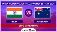 India Women vs Australia Women Free Live Cricket Streaming Online, 1st T20I 2026 India Women vs Australia Women Free Live Cricket Streaming Online, 1st T20I 2026