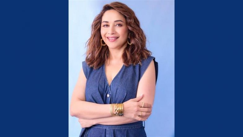 Madhuri Dixit Recreates Iconic ‘Dhak Dhak Karne Laga’ Dance Step at Netflix’s ‘Maa Behen’ Announcement Event (Watch Video)