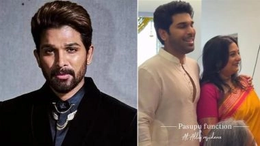 Allu Sirish-Nayanika Reddy Pre-Wedding Festivities: Allu Arjun Expresses FOMO, Shares Glimpses From Couple’s Haldi Ceremony