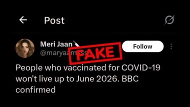 Fact Check: Did BBC Report That COVID-19 Vaccinated People Will Die by June 2026?