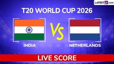 IND 50/2 in 5.3 Overs | India vs Netherlands Live Score Updates, T20 World Cup 2026 Match 36: Ishan Kishan Suffers Rare Failure