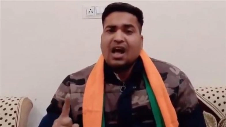 &lsquo;Ghar Ghuskar Goli Maarunga&rsquo;: BJP Worker Raj Amera Singh Threatens Rahul Gandhi, Detained After Video Goes Viral