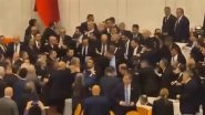 Turkish Parliament Turns Violent as Lawmakers Trade Blows Over Akin Gurlek&rsquo;s Appointment as Justice Minister, Video Goes Viral