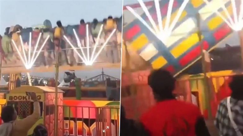 Swing Collapse in Faridabad: 1 Killed, Over Dozen People Wounded As Tsunami Swing Collapses at Surajkund Mela in Haryana, Disturbing Videos Surface
