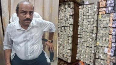 INR 30,000 Bribe Trap Exposes INR 4 Crore Cash Hoard: Mines Deputy Director Debabrata Mohanty Arrested in Odisha Vigilance Action (See Pics and Video)