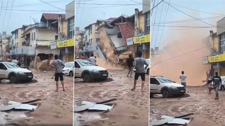 Brazil Landslide: 28 Killed, 40 Missing After Torrential Rains Trigger Floods in Minas Gerais (Watch Video)
