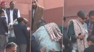 Shashi Tharoor Trips on Parliament Stairs, Akhilesh Yadav Helps Congress MP (Watch Video)