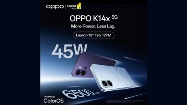 Oppo K14x 5G Launch Confirmed on February 10, 2026 in India; Check Specifications and Features