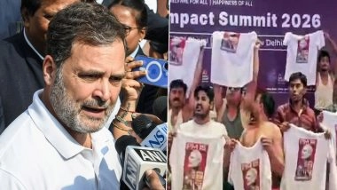 'Apne Babbar Sher Saathiyon Par Garv Hai': Rahul Gandhi Stands With Indian Youth Congress, Slams Centre After Arrest of Uday Bhanu Chib at AI Summit Protest