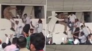 Malegaon Municipal Corporation Lift Collapse: Major Accident Averted After Mayoral Election Results, Leaders and Media Personnel Escape Unhurt (Watch Video)