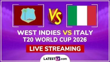 West Indies vs Italy Live Streaming Online and Free Telecast, T20 World Cup 2026 Match 37