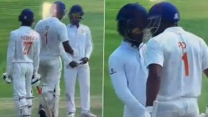 J&K Captain Paras Dogra Headbutts Karnataka's KV Aneesh During KAR vs J&K Ranji Trophy 2025-26 Final (Watch Video)