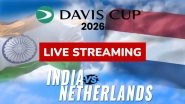 Where to Watch India vs Netherlands Davis Cup 2026 Qualifiers Live Streaming Online