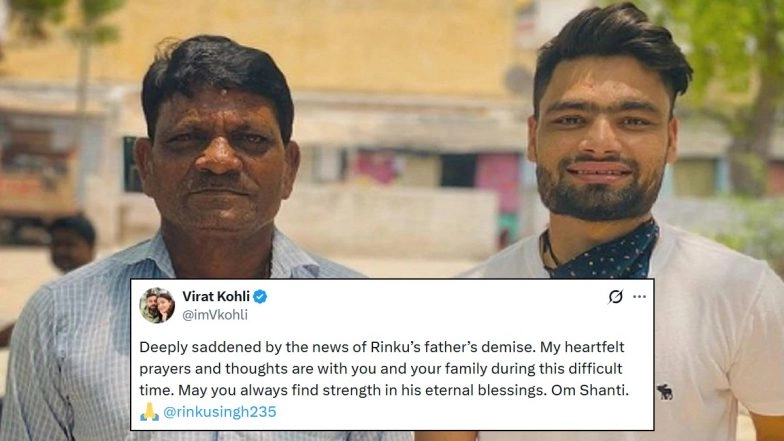 &lsquo;My Heartfelt Prayers&rsquo;, Virat Kohli Offers Condolences After Rinku Singh&rsquo;s Father Passes Away