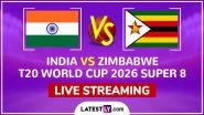 India vs Zimbabwe Live Streaming and Free Telecast, T20 World Cup 2026 Super 8 Match
