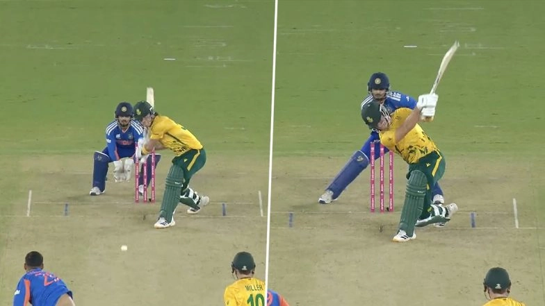 Dewald Brevis Hits Varun Chakaravarthy For Remarkable No-Look Six During  IND vs SA T20 World Cup 2026 Super 8 Match (Watch Video)