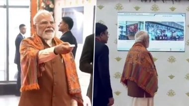 PM Narendra Modi Unveils New Name of Adampur Airport As &lsquo;Shri Guru Ravidass Maharaj Ji Airport&rsquo; (See Pics and Video)