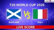 Scotland vs Italy Live Score Updates, T20 World Cup 2026 Match 7