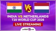 India vs Netherlands Live Streaming Online and Free Telecast, T20 World Cup 2026 Match 36 India vs Netherlands Live Streaming Online and Free Telecast, T20 World Cup 2026 Match 36