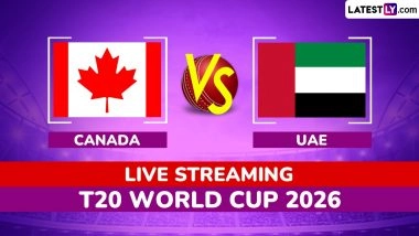 Canada vs UAE Live Streaming and Free Telecast, T20 World Cup 2026 Match 20