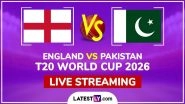 England vs Pakistan Live Streaming and Free Telecast, T20 World Cup 2026 Super 8 Match