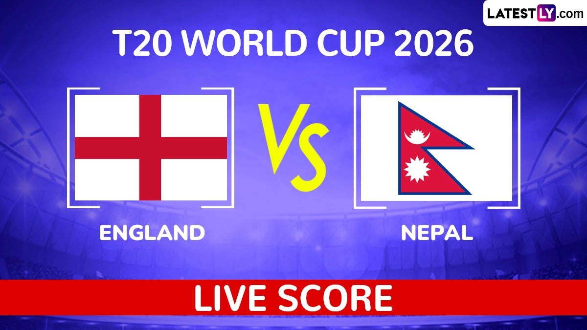 ⚡ENG vs NEP Live Score Updates, T20 World Cup 2026 Match 5