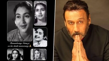 Nutan Death Anniversary 2026: Jackie Shroff Pays Homage to Legendary Actress With &lsquo;Woh Chand Khila Woh Taare&rsquo; Song (See Post)