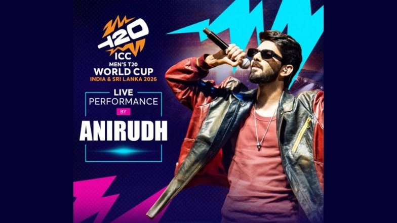 Anirudh Ravichander To Perform Live at Chidambaram Stadium Before India vs Zimbabwe T20 World Cup 2026 Match (View Post)