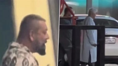 Salim Khan Hospitalised: Sanjay Dutt and Javed Akhtar Visit Salman Khan’s Father at Mumbai’s Lilavati Hospital (Watch Videos)
