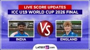 India vs England Live Score Updates, ICC U19 World Cup 2026 Final
