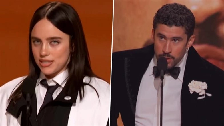 Grammys 2026: Billie Eilish, Bad Bunny and Other Celebs Voice Opposition to Donald Trump’s Immigration Policies (Watch Videos)