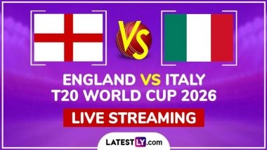 England vs Italy Live Streaming and Free Telecast, T20 World Cup 2026 Match 29