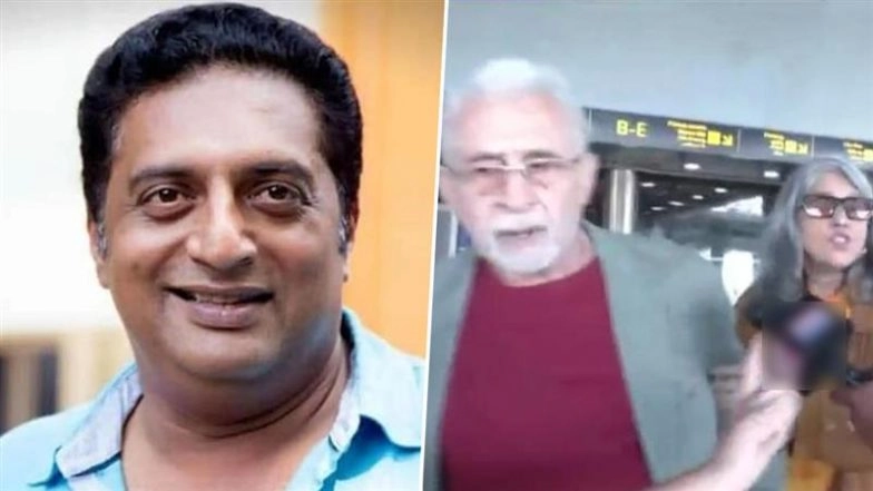 Prakash Raj Says &lsquo;Have Some Shame&rsquo; As Video of Naseeruddin Shah Being &lsquo;Confronted&rsquo; by Reporter Goes Viral (View Post)