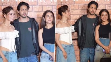 &lsquo;The Ba***ds of Bollywood&rsquo; Reunion: Aryan Khan Poses With Tamannaah Bhatia, Anya Singh at Tammy&rsquo;s Jewellery Store Launch in Mumbai (Watch Video)