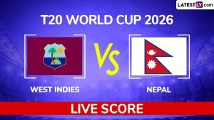 West Indies vs Nepal Live Score Updates, T20 World Cup 2026 Match 25.