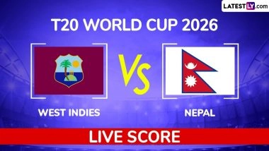 NEP 73/6 in 15 Overs | West Indies vs Nepal Live Score Updates, T20 World Cup 2026 Match 25: Roston Chase Cleans Up Gulshan Jha