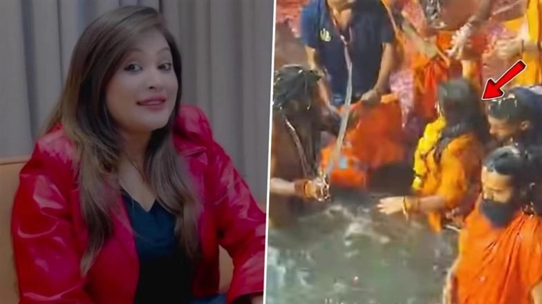 Kirti Patel Viral Video: Influencer Faces Backlash After Taking Dip at Junagadh Mrugi Kund Alongside Naga Sadhus