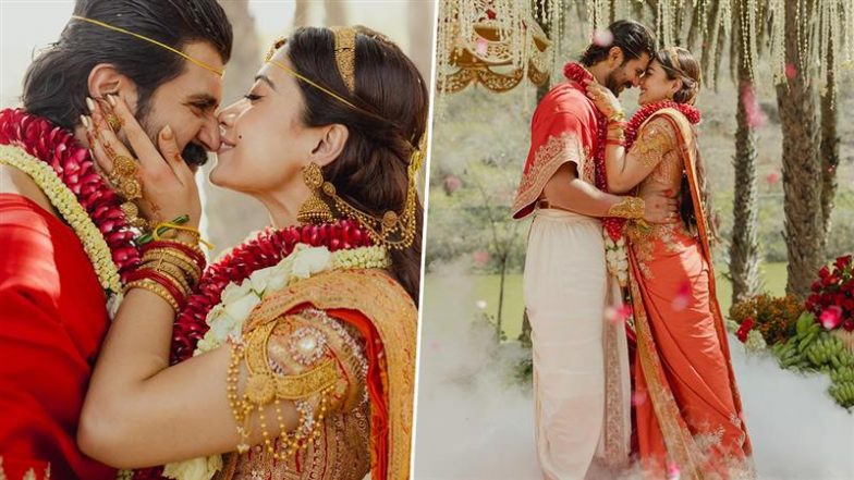 A Fairytale in Udaipur: Rashmika Mandanna and Vijay Deverakonda Confirm &lsquo;VIROSH&rsquo; Wedding, Share First Photos After Marriage (View Posts)