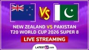 New Zealand vs Pakistan Live Streaming Online and Free Telecast, T20 World Cup 2026 Match 41 New Zealand vs Pakistan Live Streaming Online and Free Telecast, T20 World Cup 2026 Match 41