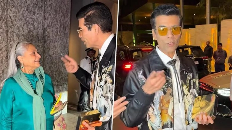 Karan Johar Clicked With Jaya Bachchan in Mumbai; Filmmaker Tells Paps ‘Mere Wajah Se Mila Photo’ (Watch Video)