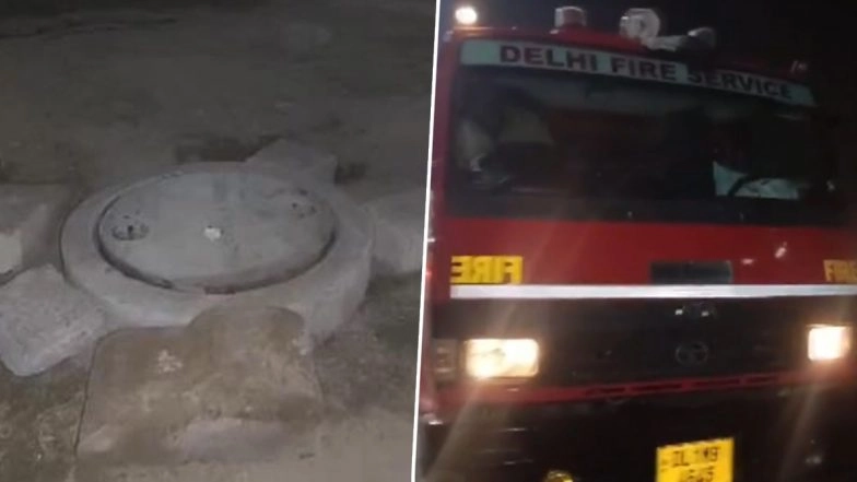 Delhi Shocker: 32-Year-Old Birju Kumar Rai Dies After Falling Into Open Drain Near Mahashakti Kali Temple in Rohini; Police Launch Probe (Watch Video)