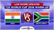 India vs South Africa Live Score Updates, T20 World Cup 2026 Warm-up Match