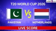 Pakistan vs Netherlands Live Score Updates, T20 World Cup 2026 Match 1