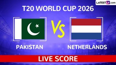 NED 65/3 in 8 Overs | Pakistan vs Netherlands Live Score Updates, T20 World Cup 2026 Match 1: Abrar Ahmed Accounts for Colin Ackermann