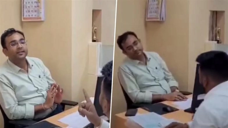 &lsquo;Speak Marathi or Get Transferred&rsquo;: MNS Workers Threaten Bank of Maharashtra Employee in Mumbai, Video Goes Viral
